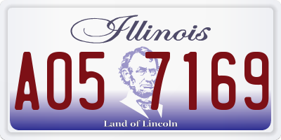 IL license plate A057169