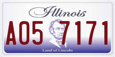 IL license plate A057171