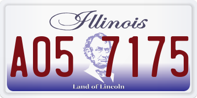 IL license plate A057175