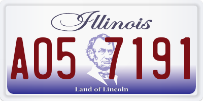 IL license plate A057191
