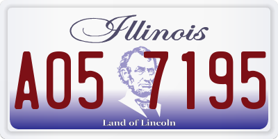 IL license plate A057195