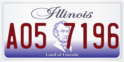 IL license plate A057196