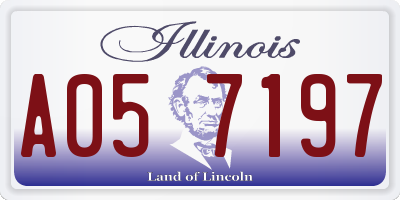 IL license plate A057197