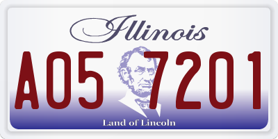 IL license plate A057201
