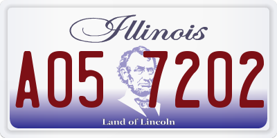IL license plate A057202