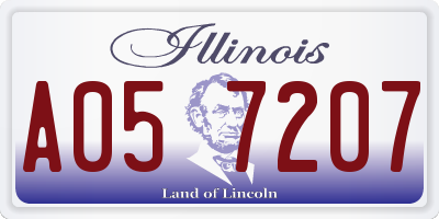 IL license plate A057207