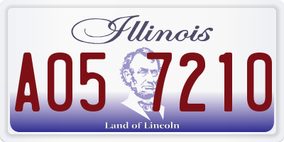 IL license plate A057210