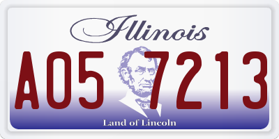 IL license plate A057213
