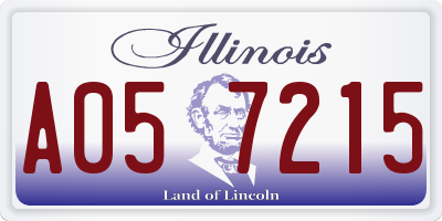 IL license plate A057215