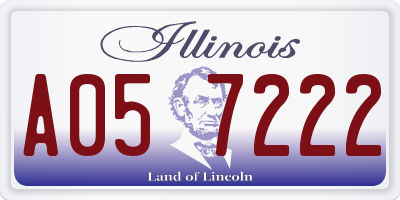 IL license plate A057222