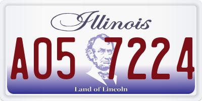 IL license plate A057224