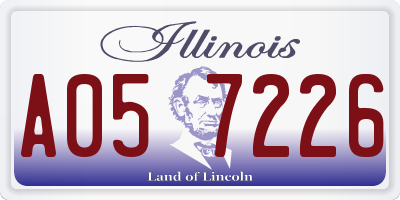 IL license plate A057226