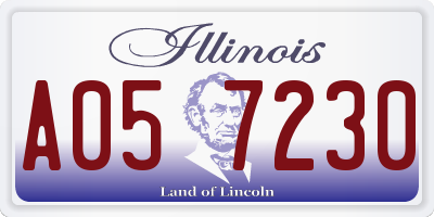 IL license plate A057230