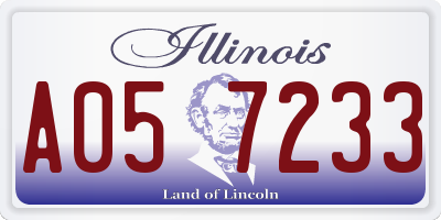 IL license plate A057233