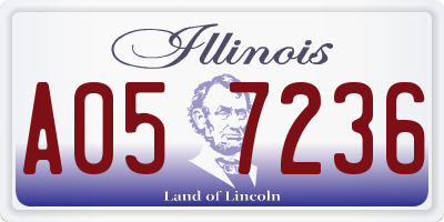 IL license plate A057236