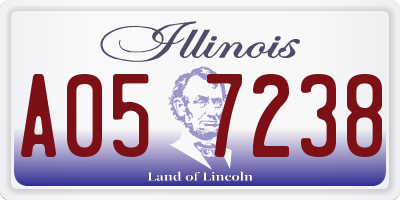 IL license plate A057238