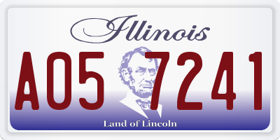 IL license plate A057241