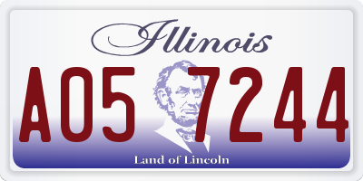 IL license plate A057244