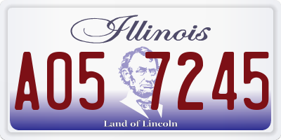 IL license plate A057245