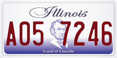 IL license plate A057246