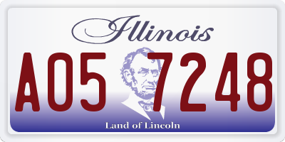IL license plate A057248