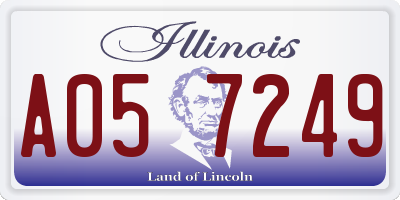 IL license plate A057249