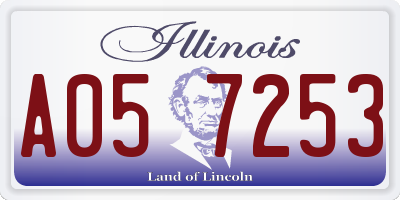 IL license plate A057253