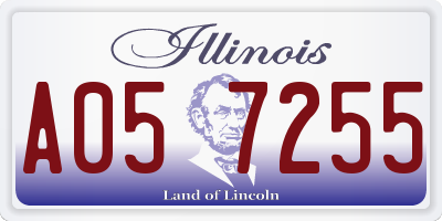 IL license plate A057255
