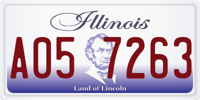 IL license plate A057263