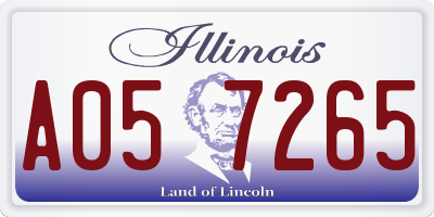 IL license plate A057265