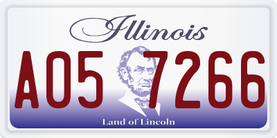 IL license plate A057266