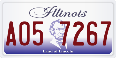IL license plate A057267