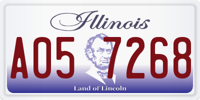 IL license plate A057268