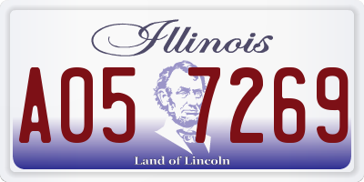 IL license plate A057269