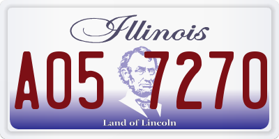 IL license plate A057270