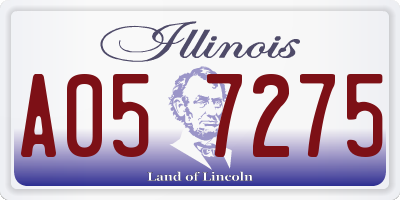 IL license plate A057275