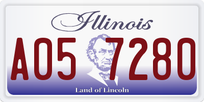 IL license plate A057280