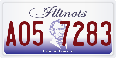 IL license plate A057283
