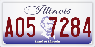 IL license plate A057284