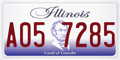 IL license plate A057285
