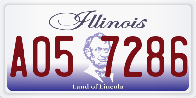 IL license plate A057286