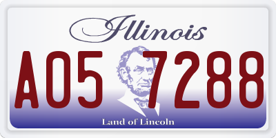 IL license plate A057288