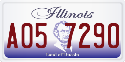 IL license plate A057290
