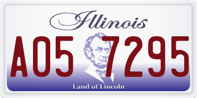 IL license plate A057295