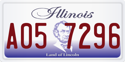 IL license plate A057296