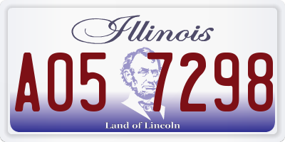 IL license plate A057298
