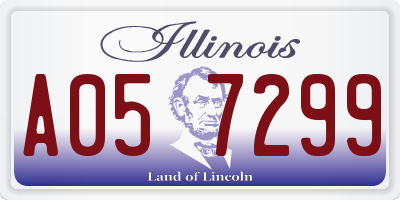 IL license plate A057299