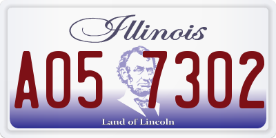 IL license plate A057302