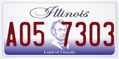 IL license plate A057303