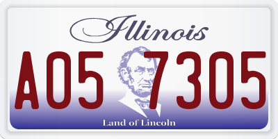 IL license plate A057305